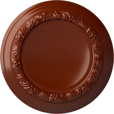 Ekena Millwork Carlsbad Ceiling Medallion (Fits Canopies up to 7 7/8"), Hand-Painted Firebrick, 12 1/2"OD x 1 1/2"P CM12CAFIF